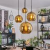 Koyoto Lampadario a sospensione, Lampada a sfera, Lampada a sospensione a cluster Oro, 4-Luci