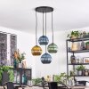 Koyoto Lampadario a sospensione, Lampada a sfera, Lampada a sospensione a cluster Blu, Oro, Verde, 4-Luci