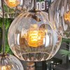 Koyoto Lampadario a sospensione, Lampada a sfera, Lampada a sospensione Ambrato, Chiaro, Grigio fumo, 8-Luci