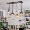 Koyoto Lampadario a sospensione, Lampada a sfera, Lampada a sospensione Ambrato, Chiaro, Grigio fumo, 8-Luci