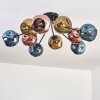 Ripoll Plafoniera, Lampada a sfera Blu, Oro, Ramato, 10-Luci