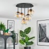 Koyoto Plafoniera, Lampada a sfera 33 cm Ambrato, Chiaro, 5-Luci