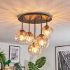 Koyoto Plafoniera, Lampada a sfera 33 cm Ambrato, Chiaro, 5-Luci