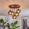 Koyoto Plafoniera, Lampada a sfera 33 cm Grigio fumo, 5-Luci