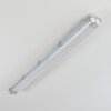 Ilena Plafoniera da esterno, Illuminazione esterna, Illuminazione bagno, Faro da cantiere, Plafoniera LED Grigio, 1-Luce