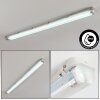 Ilena Plafoniera da esterno, Illuminazione esterna, Illuminazione bagno, Faro da cantiere, Plafoniera LED Grigio, 1-Luce