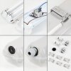 Ilena Plafoniera da esterno, Illuminazione esterna, Illuminazione bagno, Faro da cantiere, Plafoniera LED Grigio, 1-Luce