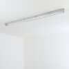Ilena Plafoniera da esterno, Illuminazione esterna, Illuminazione bagno, Faro da cantiere, Plafoniera LED Grigio, 1-Luce
