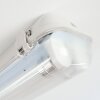 Ilena Plafoniera da esterno, Illuminazione esterna, Illuminazione bagno, Faro da cantiere, Plafoniera LED Grigio, 1-Luce