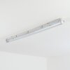 Ilena Plafoniera da esterno, Illuminazione esterna, Illuminazione bagno, Faro da cantiere, Plafoniera LED Grigio, 1-Luce