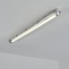 Ilena Plafoniera da esterno, Illuminazione esterna, Illuminazione bagno, Faro da cantiere, Plafoniera LED Grigio, 1-Luce