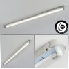 Ilena Plafoniera da esterno, Illuminazione esterna, Illuminazione bagno, Faro da cantiere, Plafoniera LED Grigio, 1-Luce