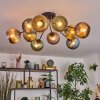 Koyoto Plafoniera, Lampada a sfera 85 cm Blu, Oro, Verde, Ramato, 10-Luci