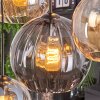 Koyoto Lampadario a sospensione, Lampada a sfera, Lampada a sospensione Ambrato, Chiaro, Grigio fumo, 8-Luci