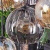Koyoto Lampadario a sospensione, Lampada a sfera, Lampada a sospensione Ambrato, Chiaro, Grigio fumo, 8-Luci