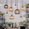 Koyoto Lampadario a sospensione, Lampada a sfera, Lampada a sospensione Ambrato, Chiaro, Grigio fumo, 8-Luci