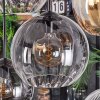 Koyoto Lampadario a sospensione, Lampada a sfera, Lampada a sospensione Ambrato, Chiaro, Grigio fumo, 8-Luci
