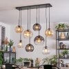 Koyoto Lampadario a sospensione, Lampada a sfera, Lampada a sospensione Ambrato, Chiaro, Grigio fumo, 8-Luci