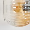 Koyoto Lampada a sfera, Applique Ambrato, Chiaro, Grigio fumo, 3-Luci