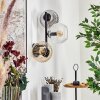 Koyoto Lampada a sfera, Applique Ambrato, Chiaro, Grigio fumo, 3-Luci