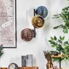 Koyoto Lampada a sfera, Applique Blu, Oro, Ramato, 3-Luci
