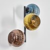 Koyoto Lampada a sfera, Applique Blu, Oro, Ramato, 3-Luci