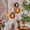 Koyoto Lampada a sfera, Applique Blu, Oro, Ramato, 3-Luci