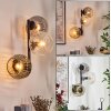 Ripoll Lampada a sfera, Applique Ambrato, Chiaro, Grigio fumo, 3-Luci
