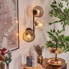 Ripoll Lampada a sfera, Applique Ambrato, Chiaro, Grigio fumo, 3-Luci