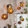 Ripoll Lampada a sfera, Applique Oro, Ramato, Grigio fumo, 3-Luci