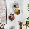 Ripoll Lampada a sfera, Applique Oro, Ramato, Grigio fumo, 3-Luci