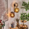 Ripoll Lampada a sfera, Applique Oro, Chiaro, Ramato, Grigio fumo, 3-Luci