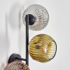 Ripoll Lampada a sfera, Applique Oro, Chiaro, Ramato, Grigio fumo, 3-Luci
