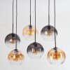 Koyoto Lampadario a sospensione, Lampada a sfera, Lampada a sospensione Ambrato, Chiaro, Grigio fumo, 6-Luci