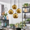 Ripoll Lampadario a sospensione, Lampada a sfera, Lampada a sospensione a cluster Oro, 4-Luci