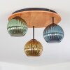 Koyoto Plafoniera, Lampada a sfera 40 cm Écru, Nero, 3-Luci