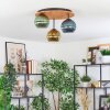 Koyoto Plafoniera, Lampada a sfera 40 cm Écru, Nero, 3-Luci