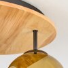 Ripoll Plafoniera, Lampada a sfera Écru, Nero, 3-Luci