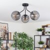 Koyoto Plafoniera, Lampada a sfera Grigio fumo, 3-Luci