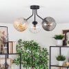 Koyoto Plafoniera, Lampada a sfera Ambrato, Chiaro, Grigio fumo, 3-Luci