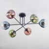 Gastor Plafoniera, Lampada a sfera 50 cm Blu, Verde, Chiaro, Ramato, 6-Luci