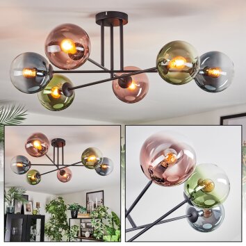 Gastor Plafoniera, Lampada a sfera 50 cm Blu, Verde, Chiaro, Ramato, 6-Luci Gastor Plafoniera, Lampada a sfera 50 cm Blu, Verde, Chiaro, Ramato, 6-Luci