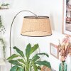 Ramila Lampada da terra Nichel opaco, Nero, 1-Luce