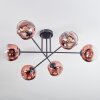 Ripoll Plafoniera, Lampada a sfera Chiaro, Ramato, 6-Luci