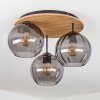 Koyoto Plafoniera, Lampada a sfera Écru, Nero, 3-Luci