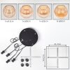 Koyoto Lampadario a sospensione, Lampada a sfera, Lampada a sospensione a cluster Ambrato, 4-Luci