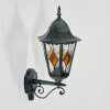 Hongkong Lampada da parete per esterno, Applique Verde, Nero, 1-Luce