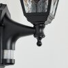 Naofe Lampada da parete per esterno, Applique Nero, 1-Luce, Sensori di movimento