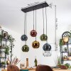 Koyoto Lampadario a sospensione, Lampada a sfera, Lampada a sospensione Blu, Oro, Verde, Ramato, 6-Luci