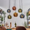 Koyoto Lampadario a sospensione, Lampada a sfera, Lampada a sospensione Blu, Oro, Verde, Ramato, 6-Luci